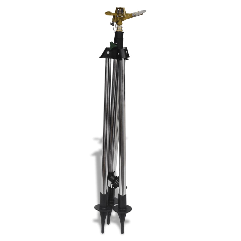 Impulse Sprinkler for Garden Irrigation on Tripod Stand
