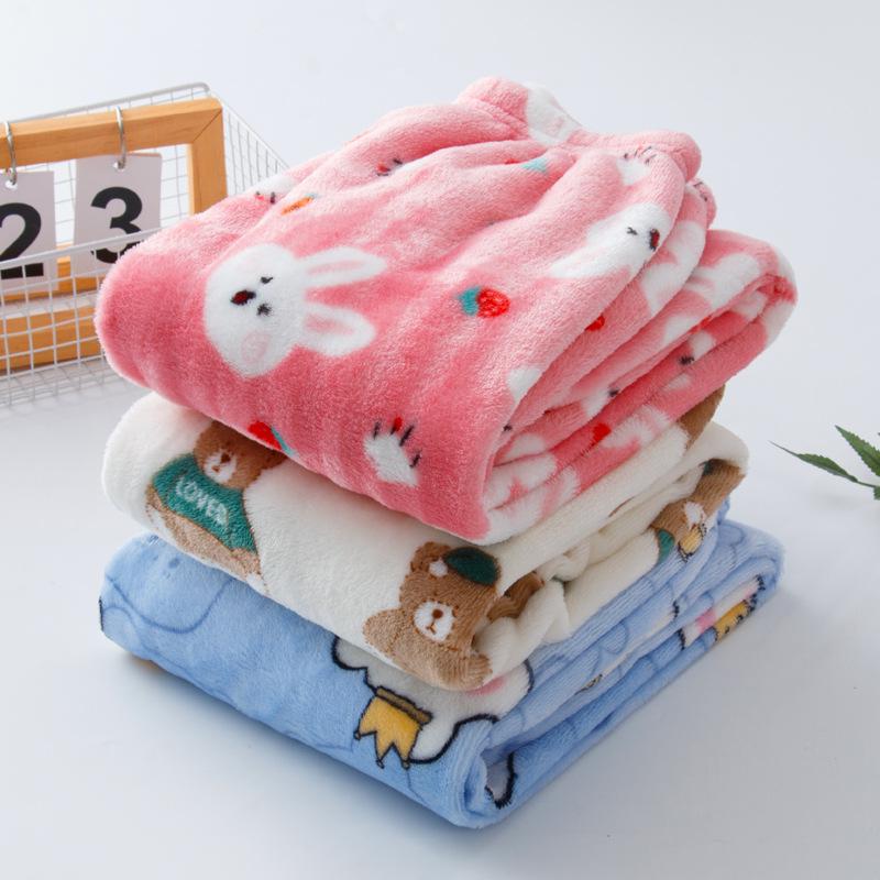 Children's Thickened Flannel Sleep & Lounge Pants - Double-Sided Fleece, Cuffed, Warm Winter Wear