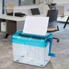 1PCS Mini Manual Shredder Office Desktop Paper Destroyer Small Plastic Hand-Crank Household Shredder for Safe Document Disposal