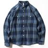 Gingham Shirt Men's Spring and Autumn Loose, Simple and All-Matching American Casual Vintage Shirt Pure Cotton Men's Long-Sleeved Top