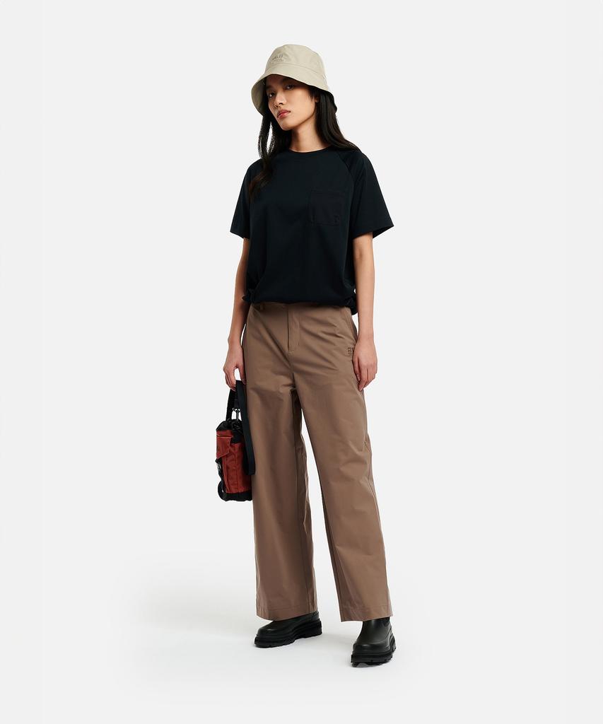 Aigle Women'S Solotex Elastic Waist Wide Pants Aas26Wbot006Wal