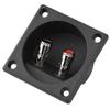 Speakers Terminal Box Push Spring Type 2 Binding Post Cable Connector Acoustic Components