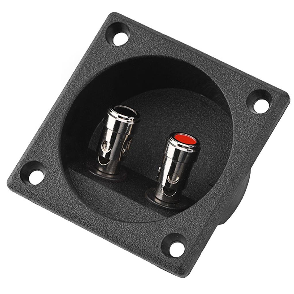 Speakers Terminal Box Push Spring Type 2 Binding Post Cable Connector Acoustic Components