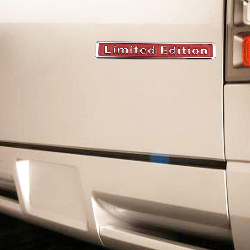 1pc Limited Edition Car Styling Sticker Car Badge Decal Body Decorative Car Trunk Emblem Sticker Red Auto Exterior Accessories