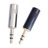 3.5mm Connectors With M6 Internal Thread 3.5mm 1/8inch Solder DIY Sound Cable Connectors Spare For Wireless Microphones