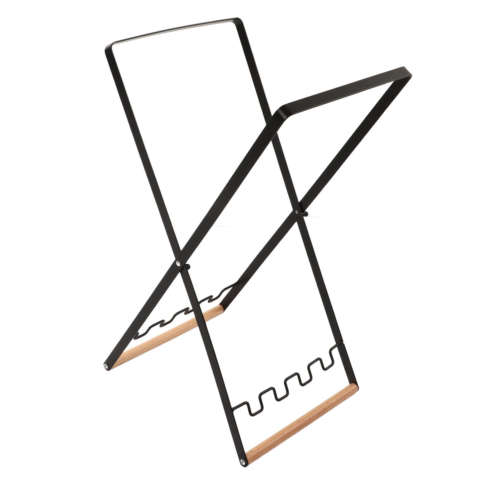 

Trash Bag Holder Stand Folding Rust Resistance Plastic Recycling Bag Holder Black