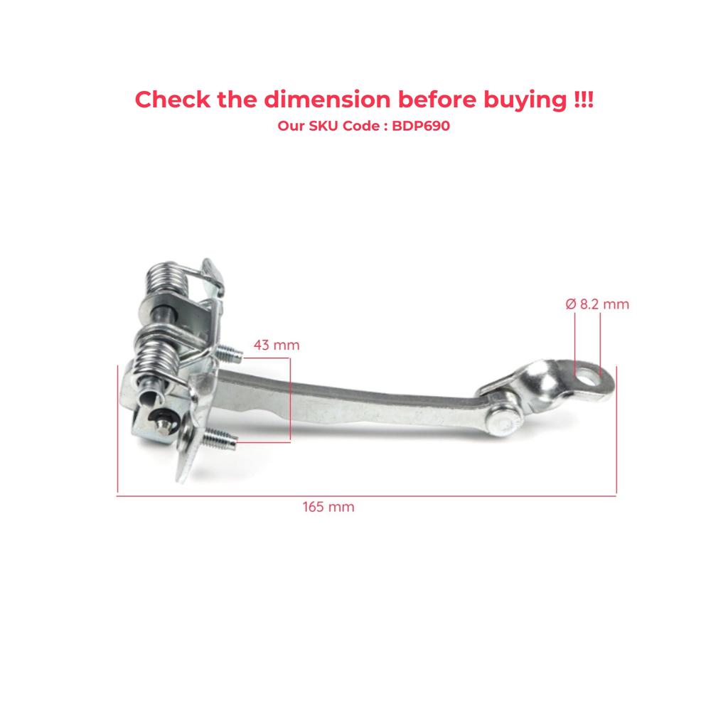 BDP690 Ogranicznik Paska Zaczepu Zawiasu Drzwi Przednich dla Renault Kangoo Be Bop Express Grand Kangoo Rapid MK2 2007-2021 824308607R