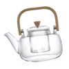 Glass Teapot Kettle with Strainer Kung Fu Tea Hand Crafted Blooming and Loose Maker for