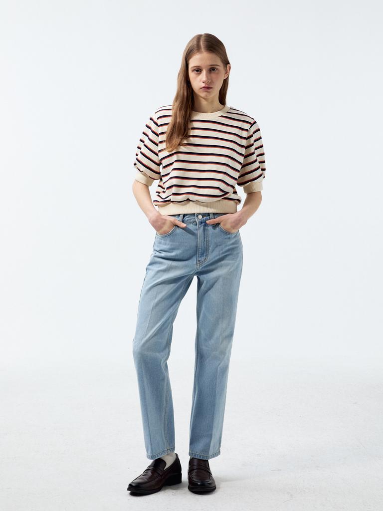 RENNESMIA Washed Denim Pants_Light Blue