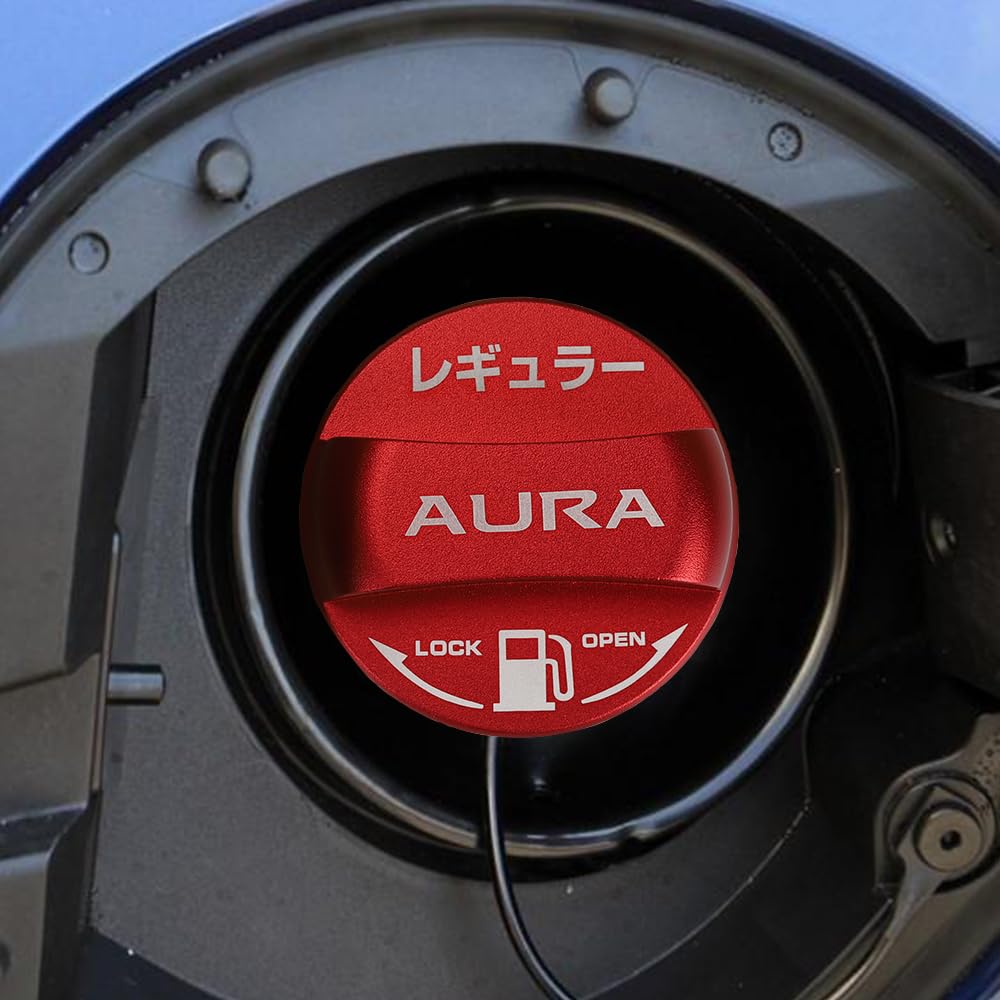 LEXLEYS Nissan Regular Specifications, Red, AURA Aura E13 Series, Special Design, Fuel Cap, Aluminum,