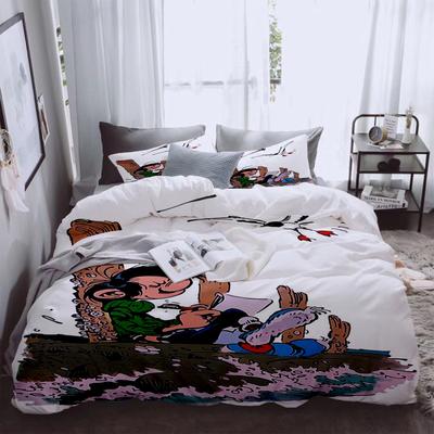 Gaston Goof At the Dock Duvet Cover Set King Queen Double Full Twin Single Size Bed Linen Set