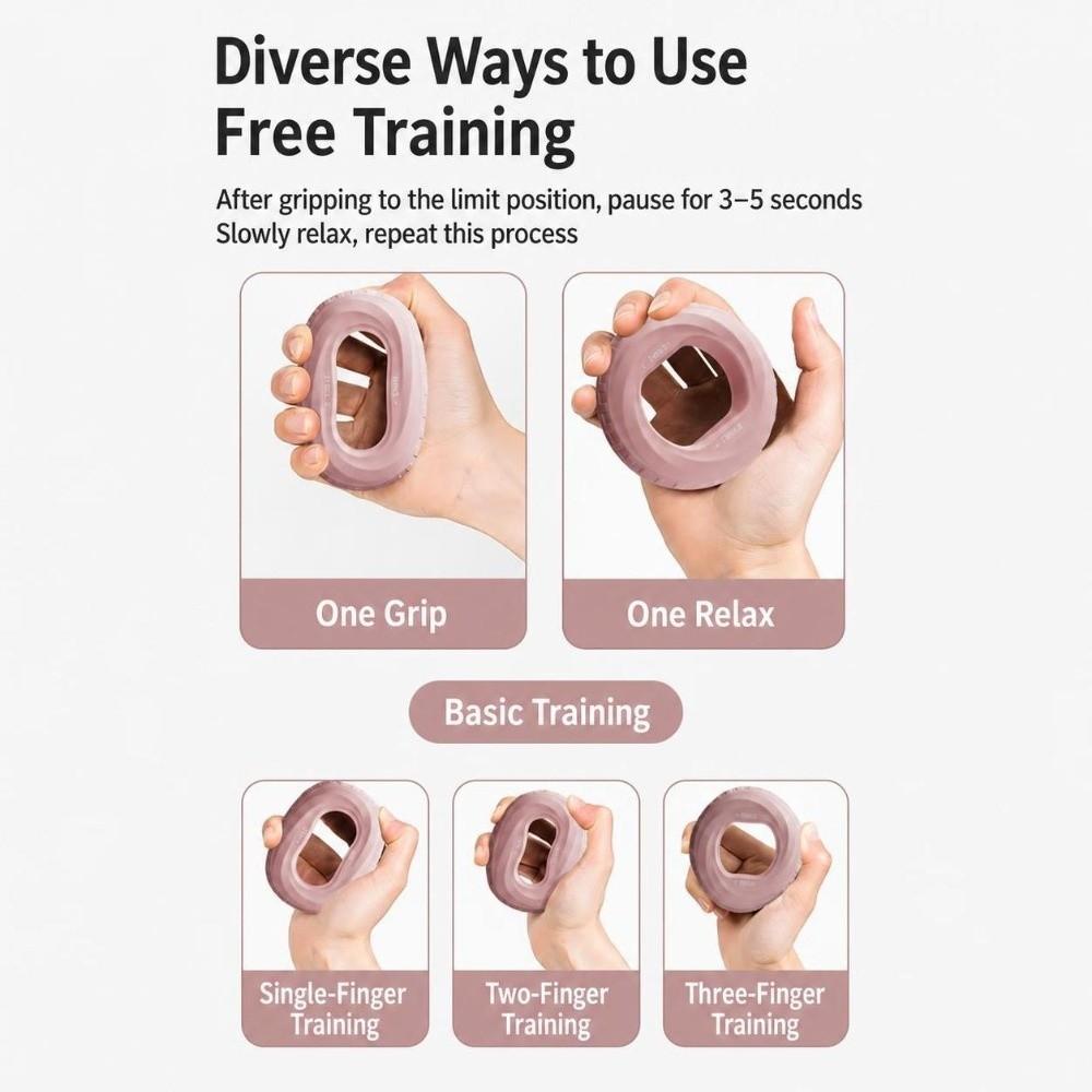 Flexible Texture Grip Ring Silicone Material Wrist Trainer Hand Exerciser  Finger Workout