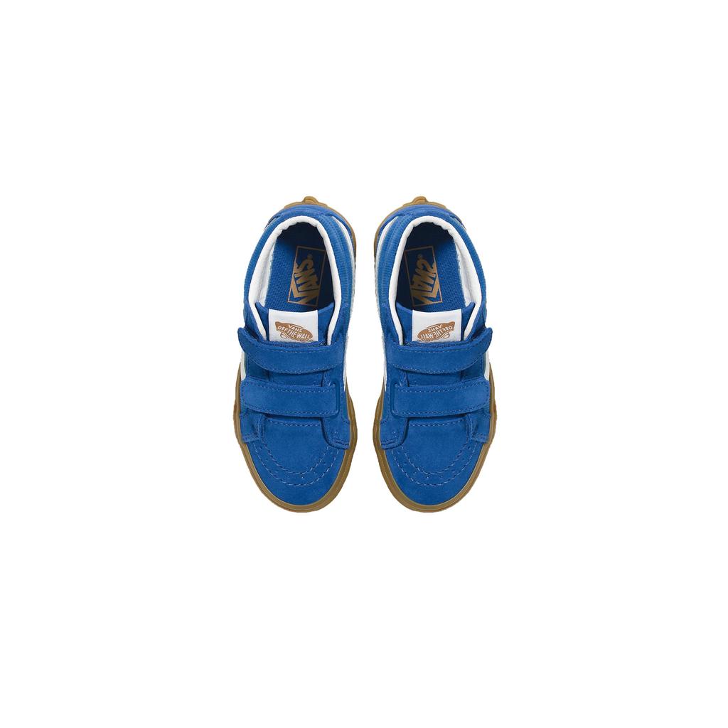 Vans Sk8 Low Comfortable Durable Breathable Mid-Top Kids Skate Shoes Kids Sneakers Blue VN0A38HHBLU