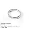 e-Manco Classic Style Rings for Stacking Stainless Steel Rings For Woman For Gift Jewelry Size 5 6 7 Jewelry Accessories