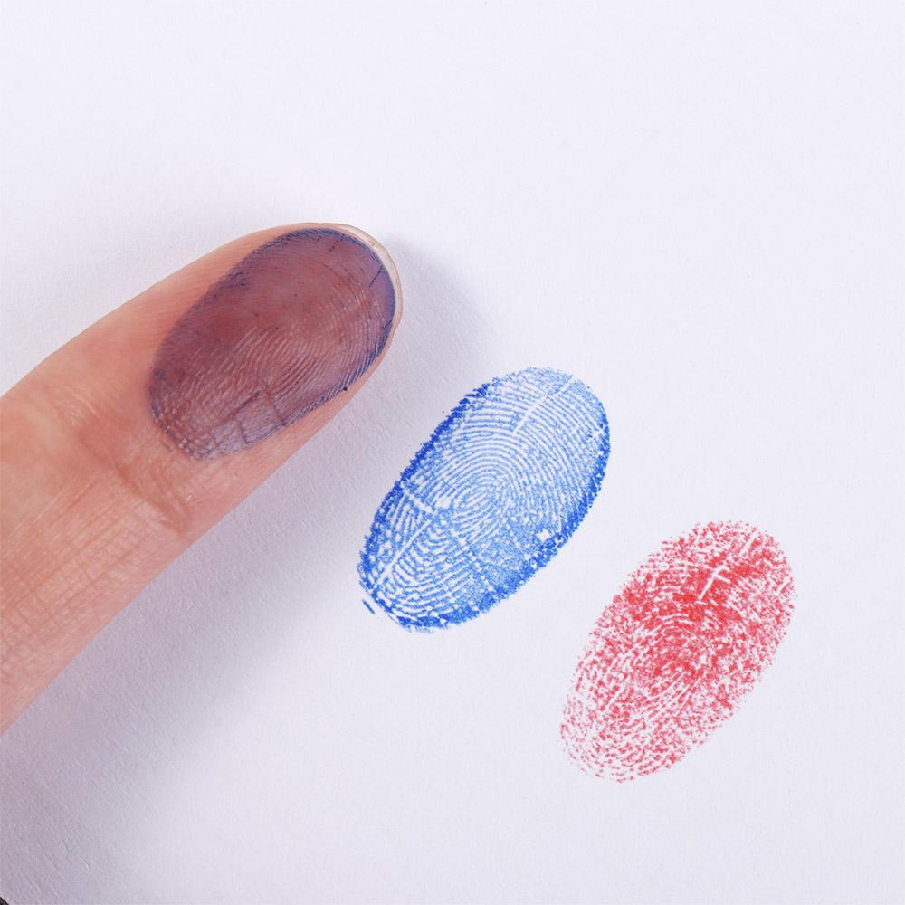 Red Blue Black Mini Fingerprint Ink Pad Clear Stamping Signing Inkpad Thumbprint Ink Pad  Finance