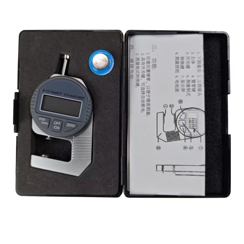 HFS (R) Thickness Gauge, Digital Micrometer, Electronic Microgauge, 0-12.7mm, 0.01mm, Thickness Gauge, Digital Thickness Gauge, High Precision Gauge