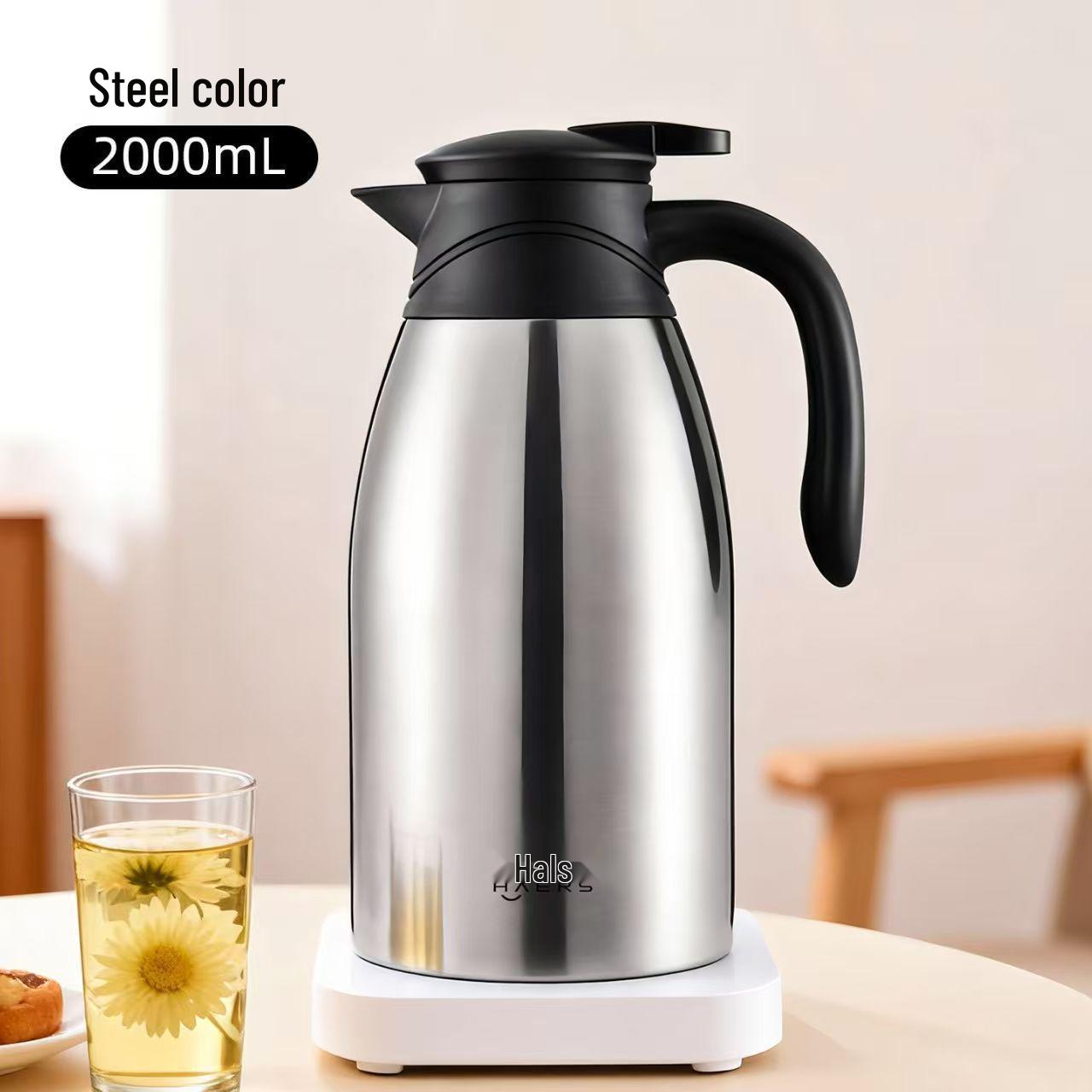 Hals 2000ml Large Capacity 304 Stainless Steel Vacuum Thermos Flask - Hot Water Bottle & Coffee Gift