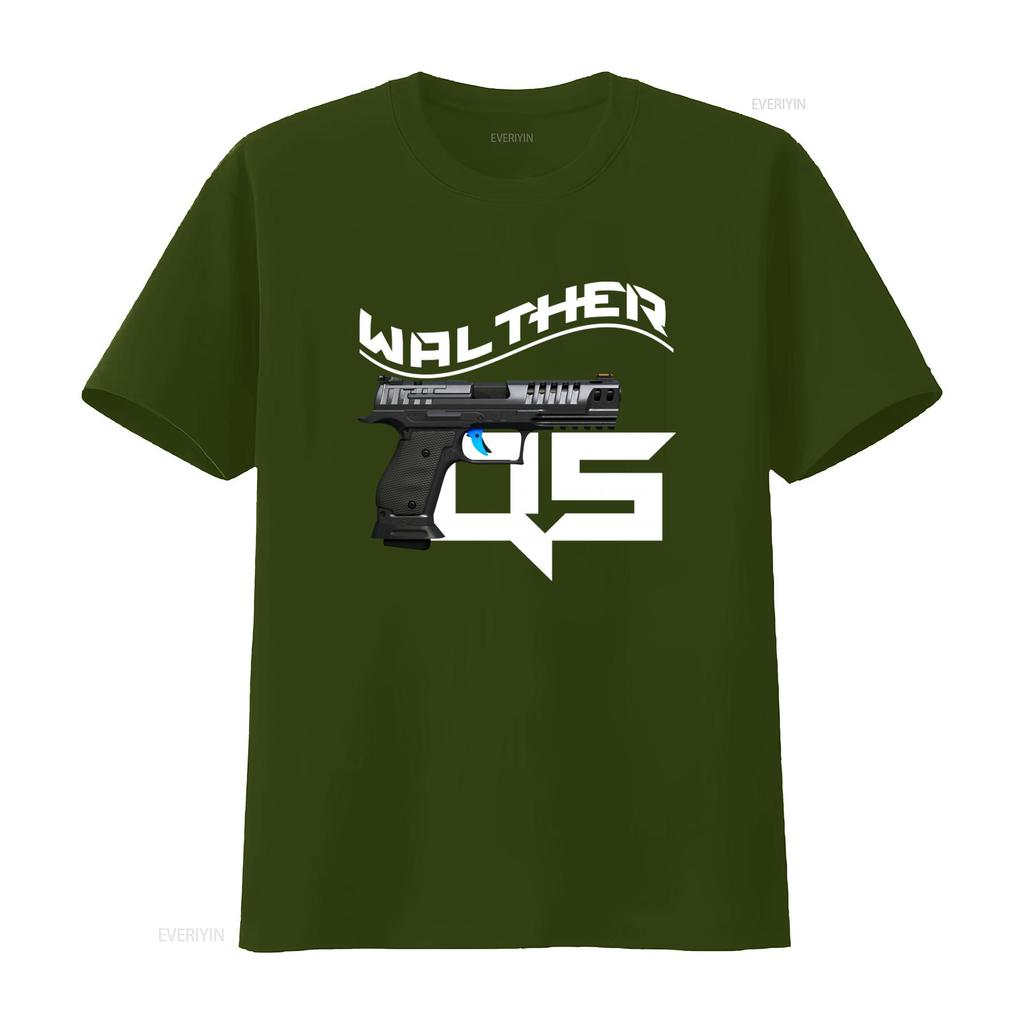Walther Q5 Handgun T Shirt for Men Stylish Edgy Design vintage Washed Casual Slightly streetwear designer clothes Unisex