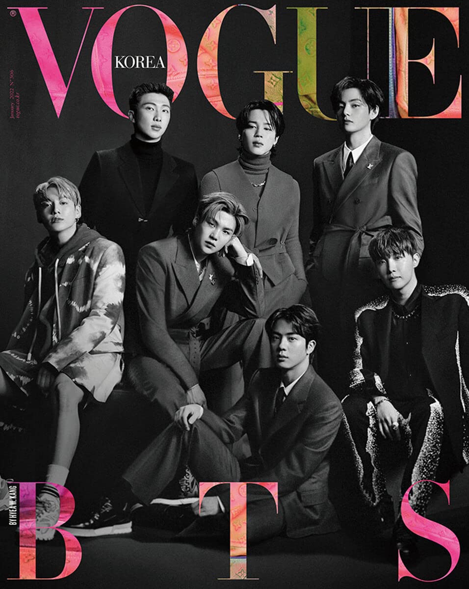 Корейский журнал VOGUE KOREA выпуск за январь 2022 г. Японский перевод [Обложка BTS] Нет (С ВЕРСИЯ.)