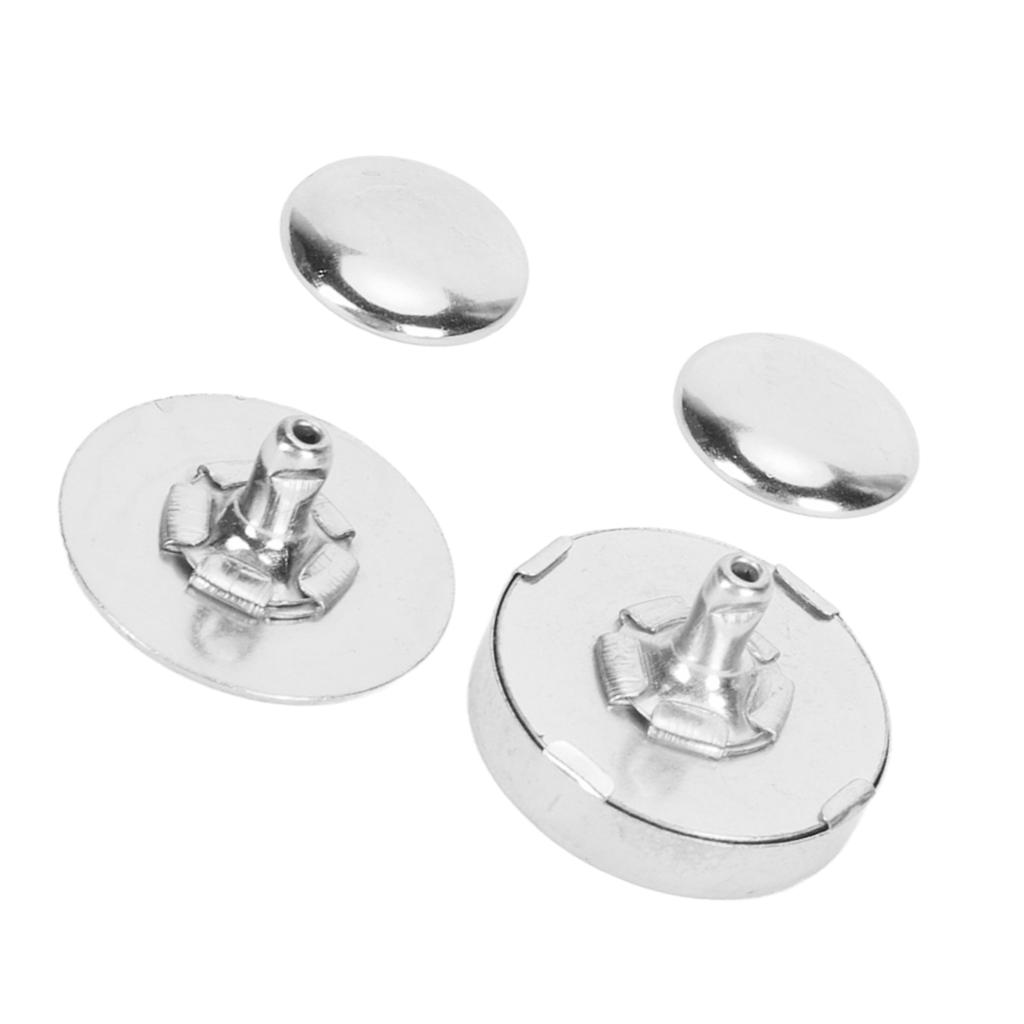 50 Jeux Boutons-pression Magnétiques 18x5mm Épais Alliage Haute Dureté Fermeture Magnétique pour Sac à Main Couture Artisanat