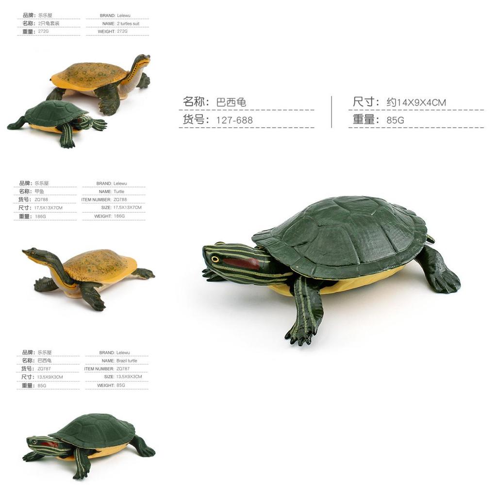 Realistic Pvc Turtle Figurine With Static Design For Aquarium Decor