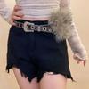 Rhinestone Leather Fur Belt Spicy Girl Style Y2K Plush Waist Belt Furry Waistband  Dress Decoration