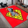 Superman anti-slip floor mat, rectangular carpet for bedroom, living room and game area