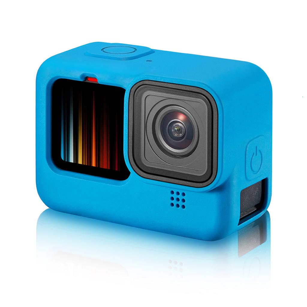 Action Camera Protector Cover Silicone Action Blue Camera Protective Housing for Hero 9 Black