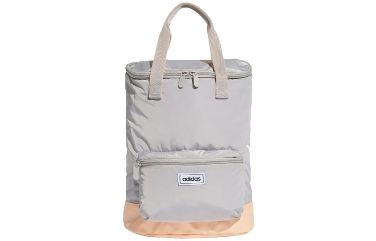 Adidas Zip Closure Polyester Handbag Backpack Mini Women s Gray Multicolor ED0274 Mini