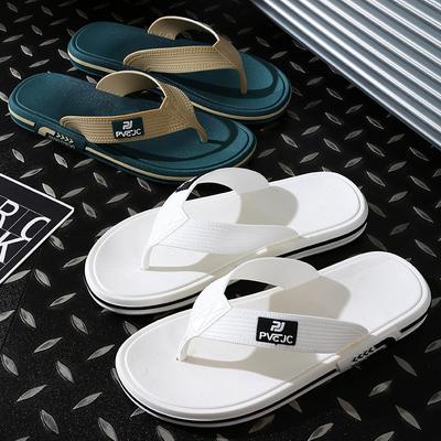 Herren Sommer Trend Dicke Sohle Rutschfeste Sandalen Hausschuhe Sport Freizeit Strand Badeschuhe Atmungsaktiv Flacher Absatz PVC-Material