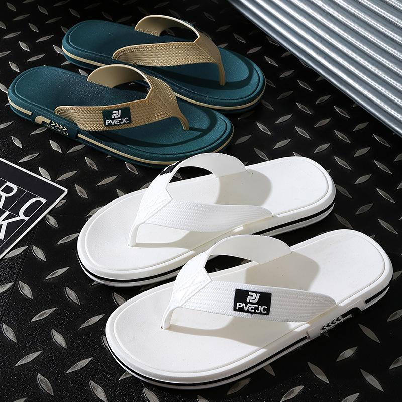 Flip-flops men's summer trend outer wear non-slip men's foot-pinching sports wear-resistant beach thick-bottomed sandals