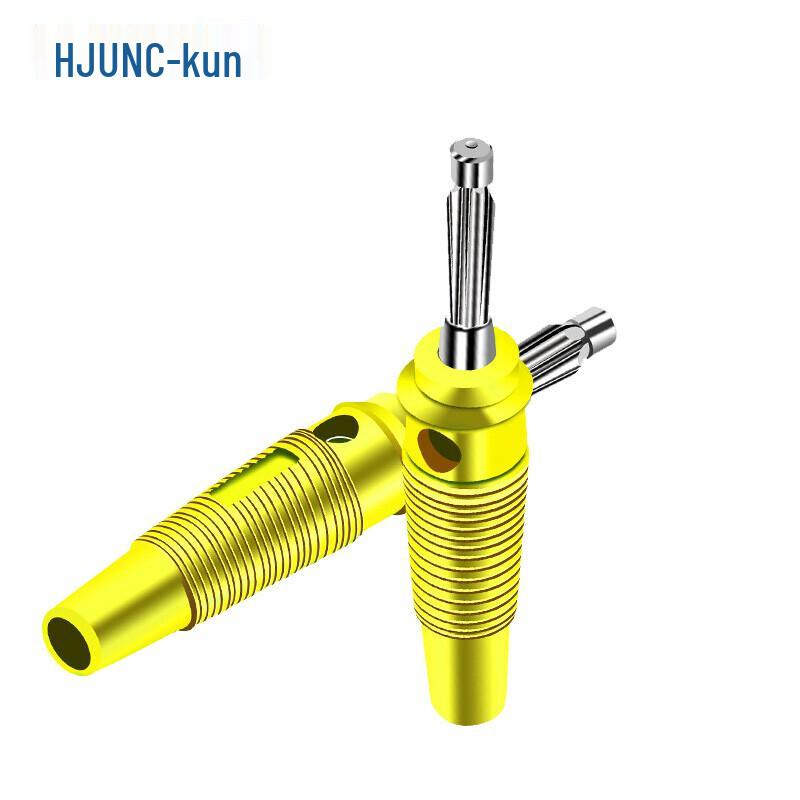 HUIJUN 4mm 32A Brass Solderless Banana Plug Connector