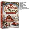 Holiday Countdown Calendar with 2D Calendar 24 Farm Advent 2026 Christmas Day Box Acrylic Decorative