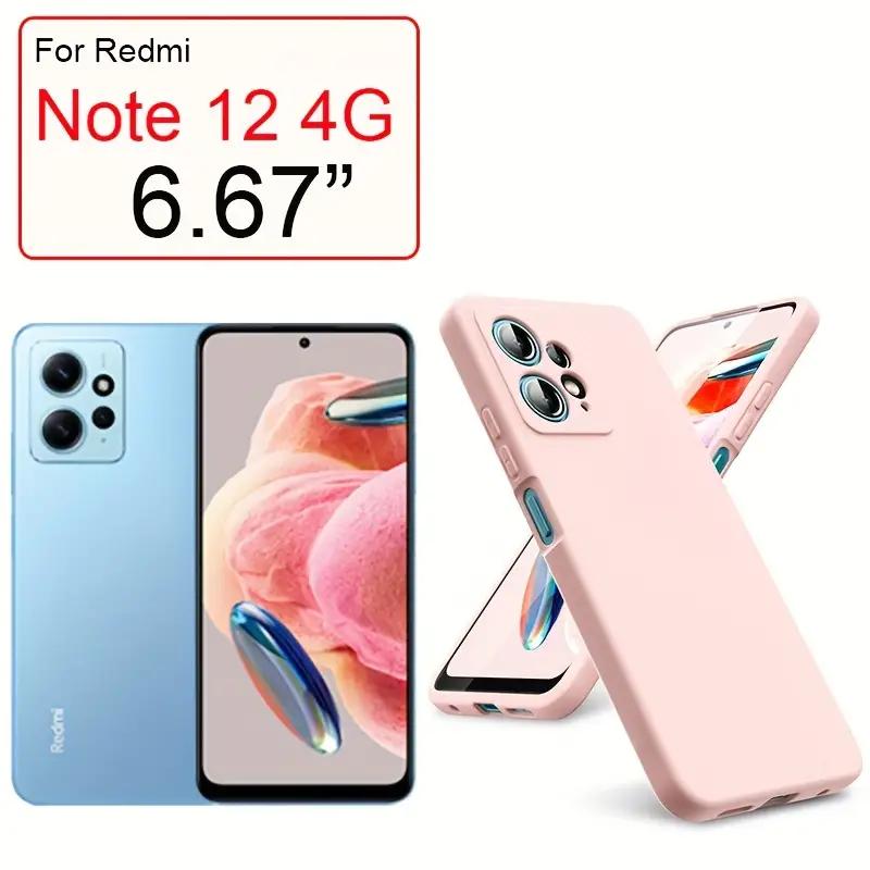 Liquid Silicone Case For Xiaomi Redmi 12 12C 13C Shockproof Case For Redmi Note 12 Pro Plus Note 12S 4G Note 12 5G 4G Note12 Pro+ 5G Phone Cover