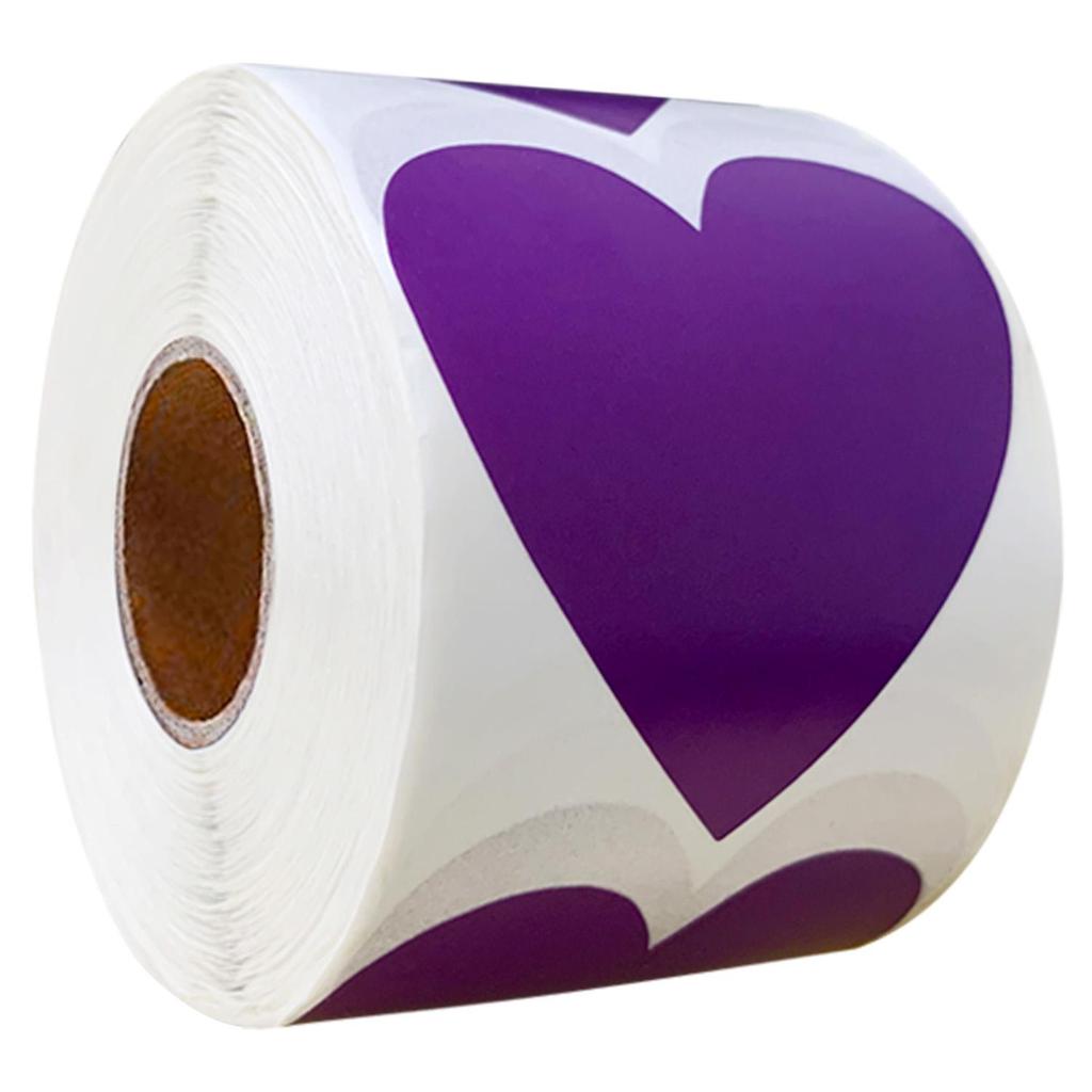 Heart-Shaped Multicolor Label Stickers: Writable, Adhesive, and Perfect for Categorizing or Decorating.
