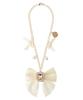 Maison De Fleur Charm, Bijou Ribbon Pearl Bag Charm, Women's, Ivory