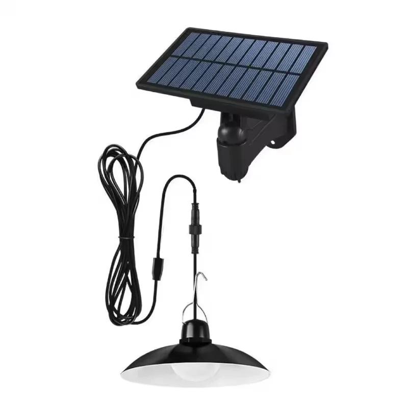 Solar Powered Outdoor Pendant Light Waterproof Courtyard Home Living Room Balcony Pavilion, Hanging Light LED Induction Lighting