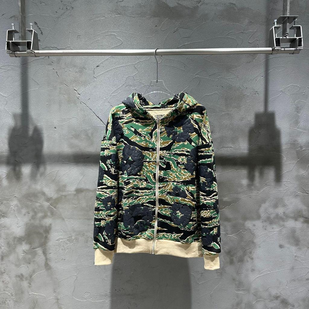 Sweat à capuche unisexe camouflage 2025 - Collection Automne/Hiver