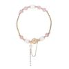 Qiaoen Exquisite Strawberry Crystal Bracelet for Women - Luxury Niche Design Beaded Jewelry, Perfect Bestie Gift