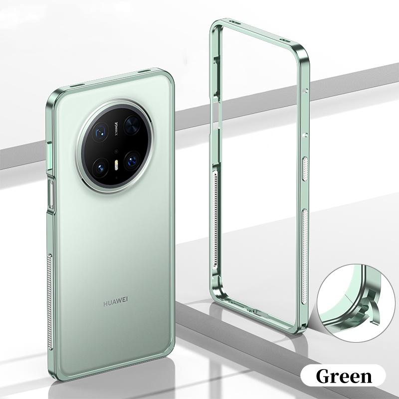 Luxury Metal Bumper Case For Huawei Mate 70 Pro+ / Pro / RS / 70 Aluminium Frame Protective Cover & Metal Lens Protection Film
