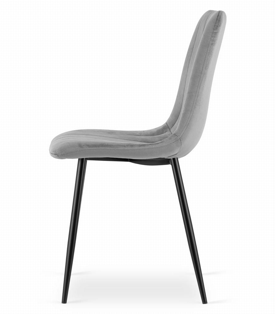 Lava Chair - Light Gray Velvet X 3