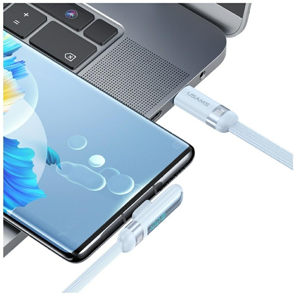 Kabel USAMS US-SJ653 PD 100W USB-C/USB-C 1.2m Fioletowy