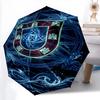 Portuguese Heritage Emblem Folding Umbrella Portable Travel Printing Travel Light