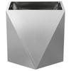 Plant Pot Silver 40 X 40 X 40 Cm Galvanized Steel