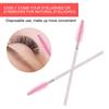 50 Stück Nylon-Make-up-Pinsel, Mascara-Stäbe, Wimpern, Augenbrauen, tragbarer Einwegpinsel