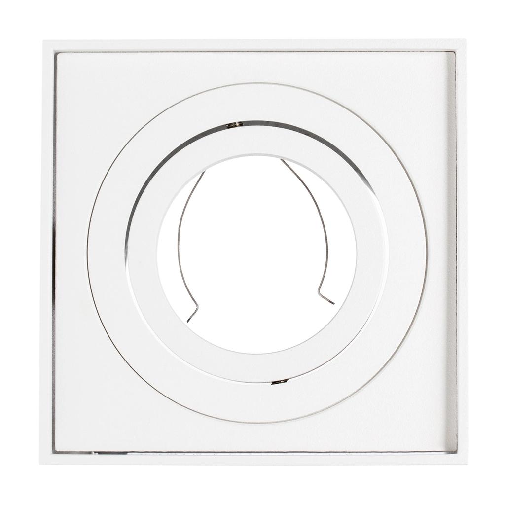Surface-Mounted Halogen Spot Tube Movable Luminaire Amat-L Gu10 Square White