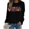 2025 Women's Long Sleeve Round Neck Hoodie - European & American Sizes for Fall/Winter