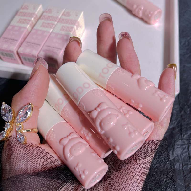 TOOT DODO Cherry Cartoon Mirror Lip Glaze: Sheer, Hydrating, High-Shine Lip Gloss