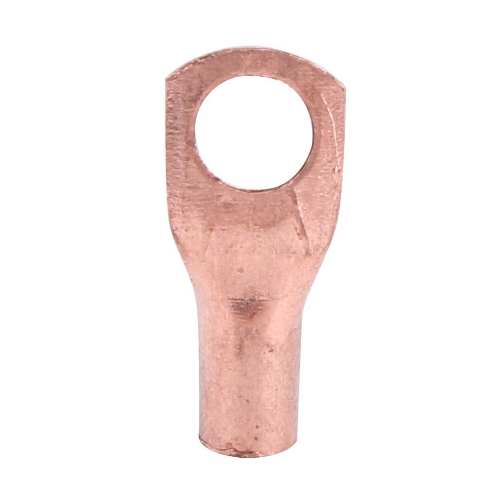 50Pcs Cold-Pressed Copper Ring Lug Terminal Sc6‑6 Copper Ring Lug Terminal  Electrical Wiring
