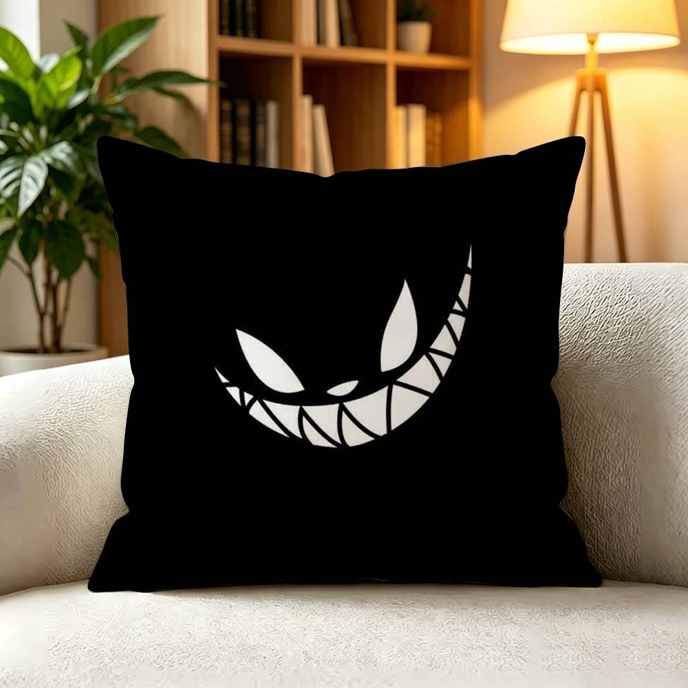 E-El Rubius Spanish Streamer Pillow Case Square Double-Sided Sofa Cushion Cover Bedroom Bedside Pillow